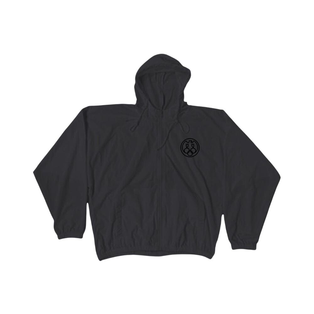 New Sealed YZY WB-01 Printed Windbreaker Charcoal Black Size 1 Vultures Kanye Ye
